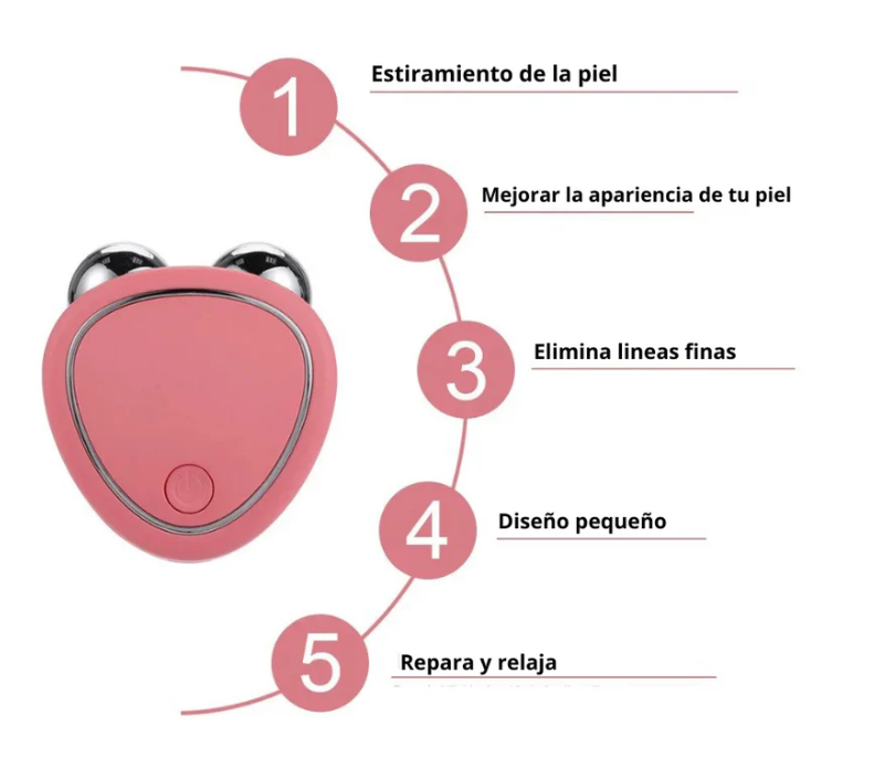 MASAJEADOR FACIAL MICROCORRIENTE EMS + ENVIO GRATIS