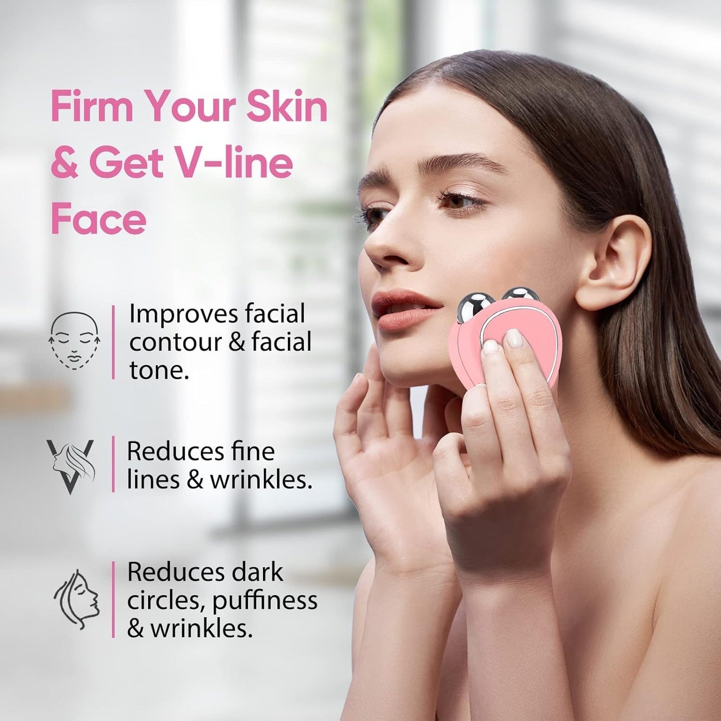 MASAJEADOR FACIAL MICROCORRIENTE EMS + ENVIO GRATIS