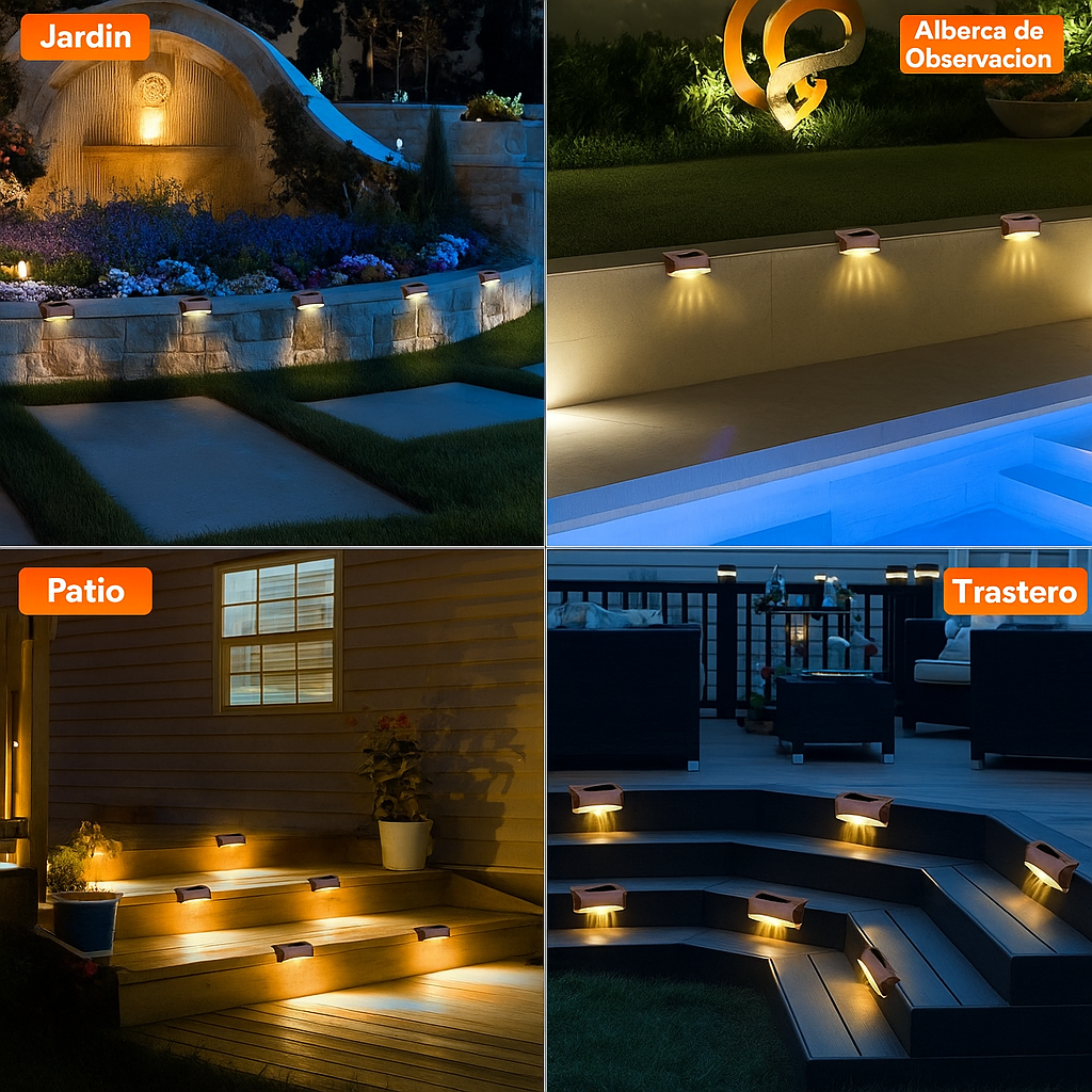 LAMPARAS LED CON SENSOR Y PANEL SOLAR ULTRA + ENVIO GRATIS