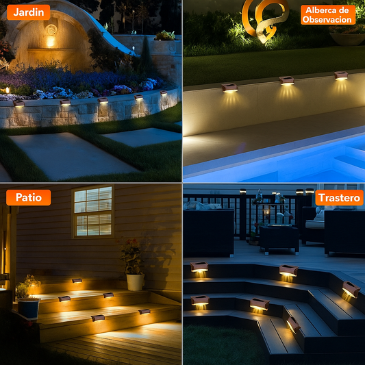 LAMPARAS LED CON SENSOR Y PANEL SOLAR ULTRA + ENVIO GRATIS